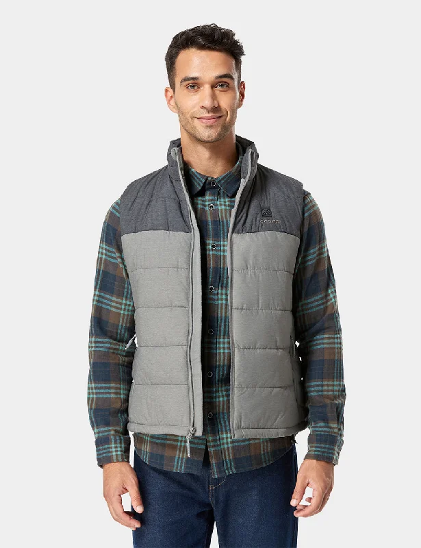 Men's Hoodies with Appliqué DetailsMen's Classic Heated Vest - Flecking Gray