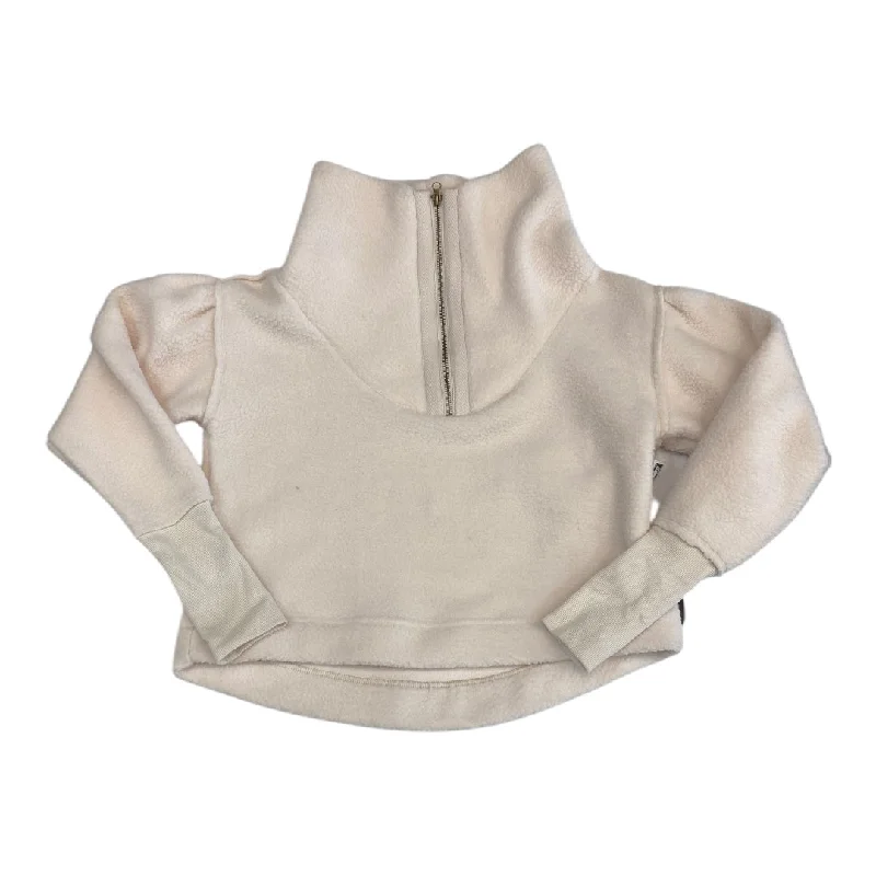 Men's Hoodies for Ice FishingSweatshirt Collar By Free People In Cream, Size:Xs
