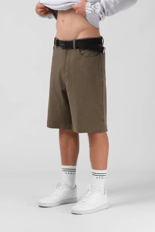 Men's Pants with Moisture-Wicking PropertiesHemp Dad Short - Washed Olive