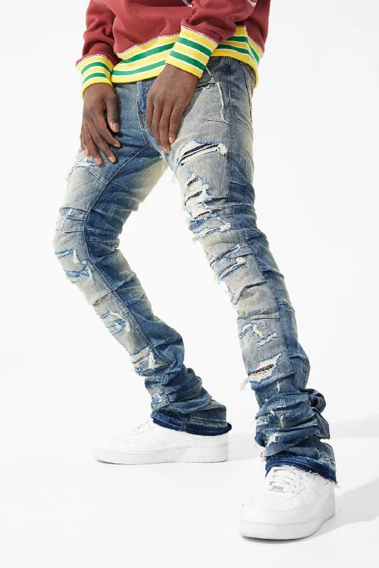 Workwear Men's JeansMartin Stacked - Ripple Effect Denim